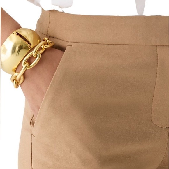 JCrew Kate Straight-Leg Stretchy Dress Pant in Tan Size 18 - Picture 2 of 5
